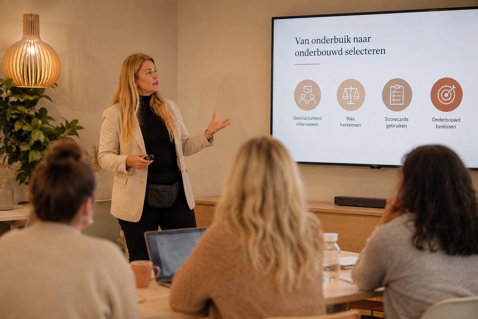 Alexandra Davoli geeft een Impactsessie voor een groep